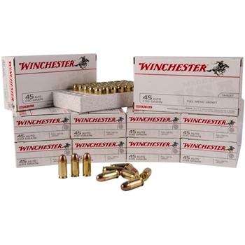 Winchester 45 Auto 230Gr Full Metal Jacket 500Rnd/case - $329.99 after code "BROWNELLS40" - $329.99