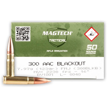 Magtech 300 Blackout 123 Grain FMJ 1000 Rounds - $859.80 - $859.80