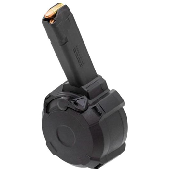 Magpul Industries PMAG D-50 9MM 50 Round Drum Fits Double Stack 9MM Glocks - Black - $104.95 (Free S/H over $150) - $104.95