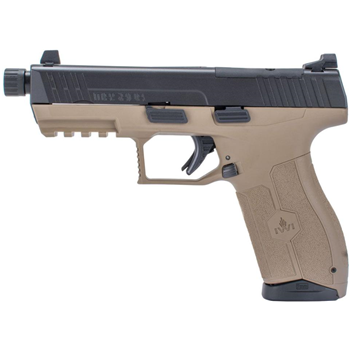 IWI Masada Tactical 4.6" Threaded Barrel Optics Ready 9mm Pistol, FDE/Black - M9ORP17TFD - $399.99 w/code "MASADA" - $399.99