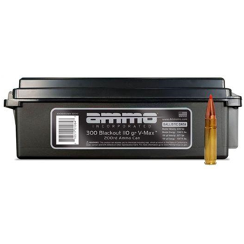 Ammo Inc VMAX 110 Grain 300 Blackout Ammo, 200rd Ammo Can - $199.99 - $199.99