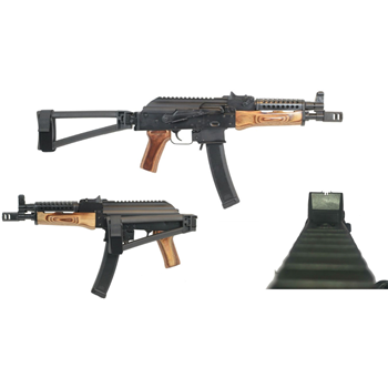 PSA AK-V 9mm Triangle Folder Pistol with Cheese Grater Upper Hand Guard, Nutmeg - $899.99 + Free Shipping - $899.99
