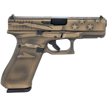 Glock 45 Coyote Battleworn Flag 9mm 4.02" Barrel 17-Rounds Interchangeable Backstraps - $689.99 (Grab a quote) + Free Shipping - $689.99