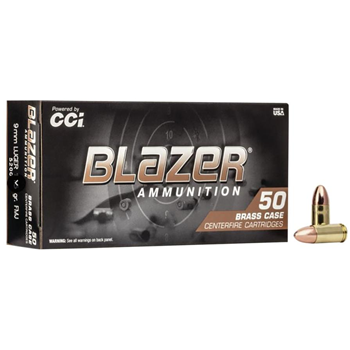 CCI 9mm Luger 115gr Full Metal Jacket Round Nose 350 Rounds (7 boxes of 50 rounds) - $124.93 w/code "BROWNELLS15" - $124.93