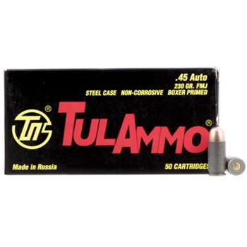 Tulammo Handgun 45 ACP 230gr FMJ 500rnd Case - $209.44 - $209.44