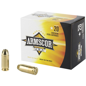 Armscor, 40 S&amp;W, 180 Grain, Jacketed Hollow Point, 20 Round Box - $12.99 - $12.99