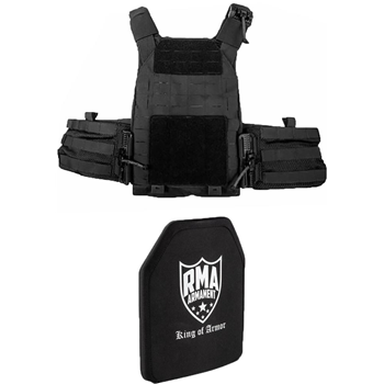 BROWNELLS SMC Plate Carrier with RMA Level IV Plates, Black - $432.99 after code "BROWNELLS40" - $432.99