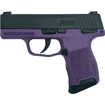 Sig Sauer P365 Purple / Black GrabAGun Exclusive 9mm 3.1" Barrel 10-Rounds Manual Safety - $699.99 ($7.99 S/H on firearms) - $699.99