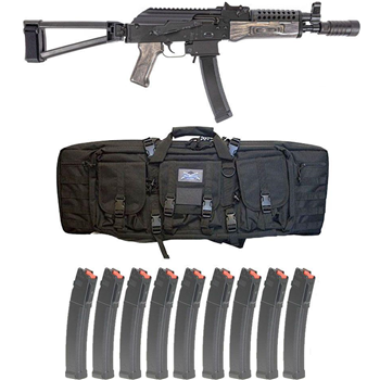 PSA AK-V Triangle Folding Pistol with Cheese Grater Upper Handguard and Linear Comp Flash Can, "Treebark" With 10 Mags and PSA Bag - $999.99 + Free Shipping - $999.99