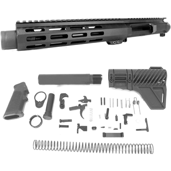 7.5 inch LEFT HANDED AR-15 5.56 NATO Pistol Melonite Upper w/Can Complete Kit - $504.99 AFTER $55 OFF - $504.99