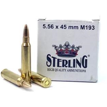 Sterling 5.56x45mm M193 55 Grain FMJ 1500 Rounds - $794 - $794.00