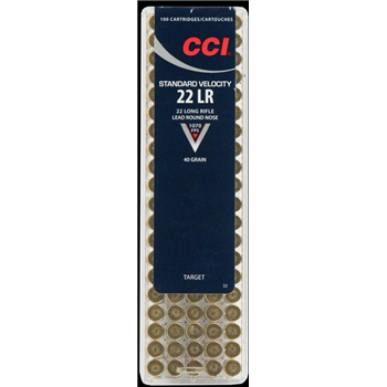 Cci Target &amp; Plinking Standard Velocity 22 LR 40 Gr 100 Rds - $8.99 - $8.99