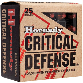 HORNADY 9mm 115Gr FTX Critical Defense 25pk Ammo - $21.99 - $21.99