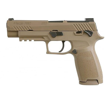 Sig Sauer M17 P320 9mm Coyote MS Like New Demo Pistol w/Night Sights, R2 Plate, (1) 17rd and (2) 21rd Mags 320F-9-M17-MS - $579.99 ($9.99 S/H on firearms) - $579.99