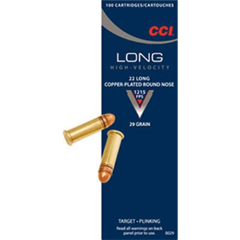 CCI Long High Velocity Ammo 22 Long 29gr 7 boxes (700 Rnds) CPRN - $95.43 after code "PTT" - $95.43