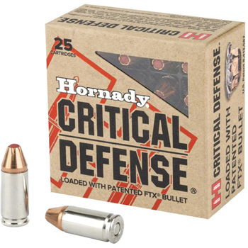 Hornady 9MM Luger 115 Grain FTX CD-25 Count - $19.98 - $19.98