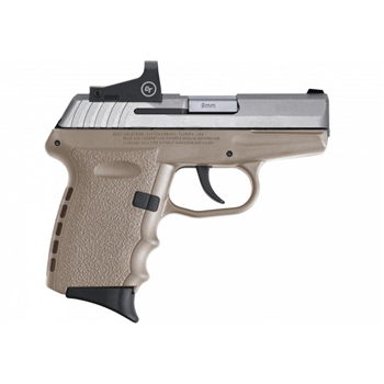 SCCY CPX-2 RD Flat Dark Earth 9mm 3.1" Barrel 10-Rounds CTS-1500 Reflex Sight - $272.99 ($7.99 S/H on firearms) - $272.99