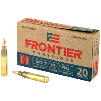 Frontier Cartridge Centerfire Rifle Brass .223 Rem 55Gr 20Rounds FMJ - $10.49 - $10.49