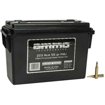 Ammo Inc 55gr .223 Rem FMJ Ammo, 200rd - 223055FMJ-A200 - $89.99 - $89.99