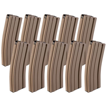 Brownells AR-15 Magazine 5.56mm 30-Rd Aluminum Desert Tan 10-Pk - $104.99 after code "PTT" - $104.99