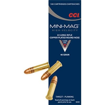 CCI - Mini-Mag Ammo 22 Long Rifle 40GR CPRN 5000 Rnds - $588.99 after code "MAYPARTNER55" - $588.99