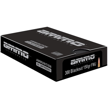 Ammo Inc .300 AAC Blackout Ammo 150gr FMJ, 20rds - 300B150FMJ-A20 - $14.99 - $14.99