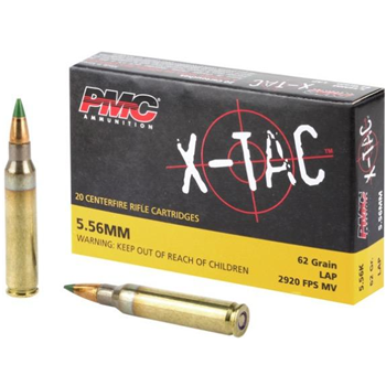PMC 556 X-Tac 5.56x45mm NATO 62 gr Light Armor Piercing (LAP) 20 Bx - $9.98 - $9.98