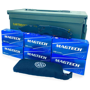 Ammo Can - Magtech - 9mm - 115 Grain - FMJ - 300 Rounds - Hogue - Sig K320 Nitron Knife - 3.5" - $209 - $209.00