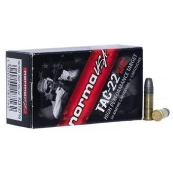 Norma 22LR TAC-22 40gr LRN 50rd Box Ammo - $3.99 - $3.99