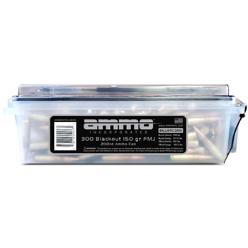 Ammo Inc 150 gr FMJ .300 AAC 200 Round Ammo Can - 300B150FMJ-B200 - $159.99 - $159.99