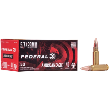 FEDERAL AMMO 5.7x28 40Gr FMJ 50rd - $41.99 - $41.99