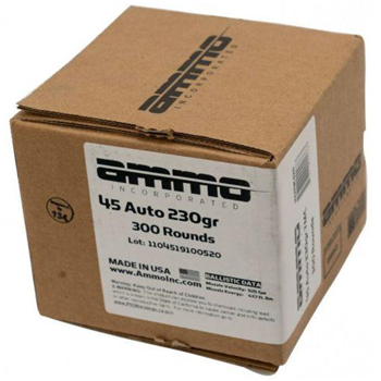 Ammo Inc 45 ACP Ammo 230 Grain TMC 300rd Range Pack - 45230TMC-B300 - $139.99 - $139.99