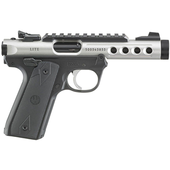 Ruger Mark IV 22/45 Lite Matte Stainless .22 LR 4.4" Barrel 10-Rounds 1911 Grips - $599.99 ($7.99 S/H on firearms) - $599.99