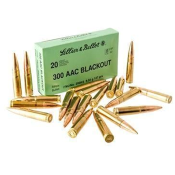 Sellier &amp; Bellot 300 AAC Blackout 147gr FMJ 200 Rnds - $229.99 - $229.99