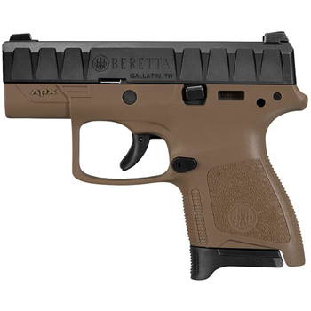 Beretta APX Carry 9mm Striker-Fired Flat Dark Earth Pistol 8Rd (1), 6Rd (1) Mags - $319.99 ($9.99 S/H on firearms) - $319.99