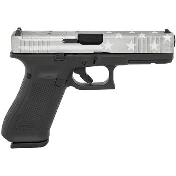 GLOCK G17 G5 9mm 4.49" 17rd Gray Battle Worn Flag Cerakote Finish and MOS Cuts - $685.99 (Free S/H on Firearms) - $685.99