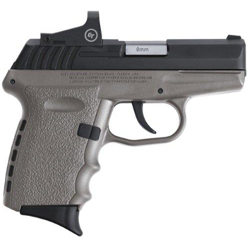 SCCY CPX-2 RD Gray / Black 9mm 3.1" Barrel 10-Rounds CTS-1500 Reflex Sight - $256.99 ($7.99 S/H on firearms) - $256.99