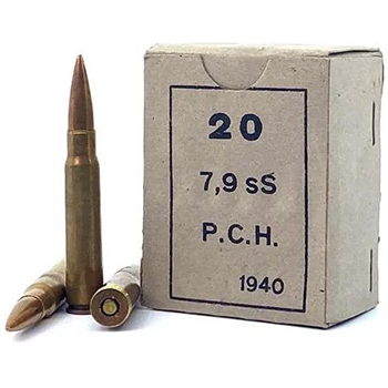 Greek Military Surplus 8mm Mauser 198 Grain FMJBT 20 Rounds - $9.90 - $9.90