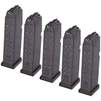 GLOCK G19 9mm Magazine 15rd 5 Pack - $107.5 - $107.50