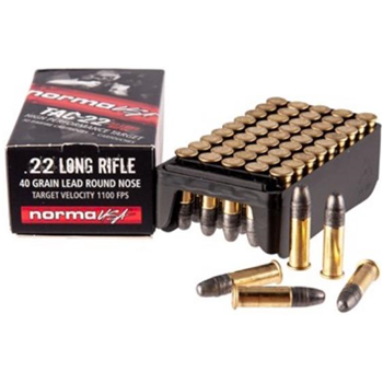 Norma TAC-22 22 LR 40Gr 50Rnd - $5.24 - $5.24