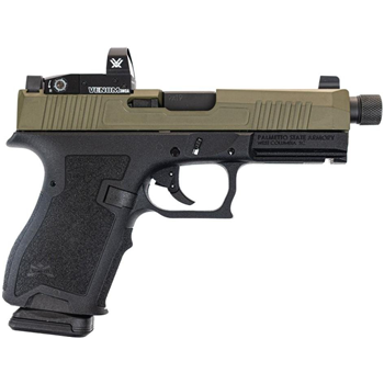 PSA Dagger Compact 9mm Pistol With Extreme Carry Cut Doctor Slide, Threaded Barrel, &amp; Vortex Venom 3MOA Red Dot, 2-Tone Sniper Green - $499.99 - $499.99