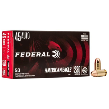 Federal American Eagle .45 ACP Ammo 230gr FMJ 50-Round Box - $24.99 - $24.99