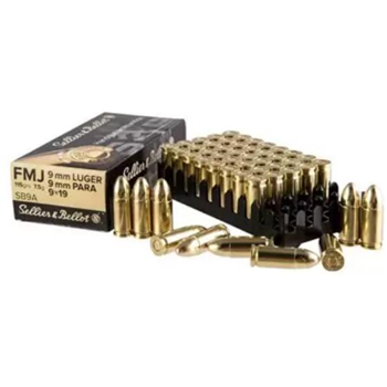 Sellier &amp; Bellot 9mm FMJ 124gr 1000 rd - $364.99 after code "TAG" - $364.99