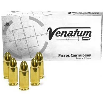 Venatum 9mm Ammo 115 Grain FMJ 50 rds - Venatum9mm115 - $14.99 - $14.99