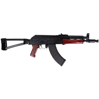 PSA AK-P Triangle Side Folder with Cheese Grater Upper Hand Guard Pistol, Redwood - $899.99 - $899.99