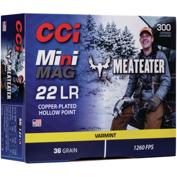 CCI Meat Eater Mini Mag 36 gr CPHP .22 LR Ammunition 300 Rounds - 962ME - $34.99 - $34.99