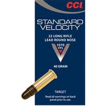 CCI Standard Velocity .22 LR 40 gr LRN - Box of 50 - $4.99 - $4.99