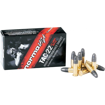 Norma TAC-22 22 LR 40Gr LRN 50 Rnd - $3.99 - $3.99