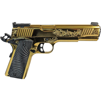 EAA Corp MC1911 Deluxe Gold .45 ACP 5" Barrel 8-Rounds Engraved - $1229.99 ($7.99 S/H on firearms) - $1,229.99