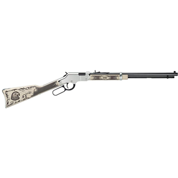 Henry Repeating Arms Golden Boy Silver American Eagle Walnut / Blued .22 LR 20" 16 RD - $786.99 ($7.99 S/H on firearms) - $786.99